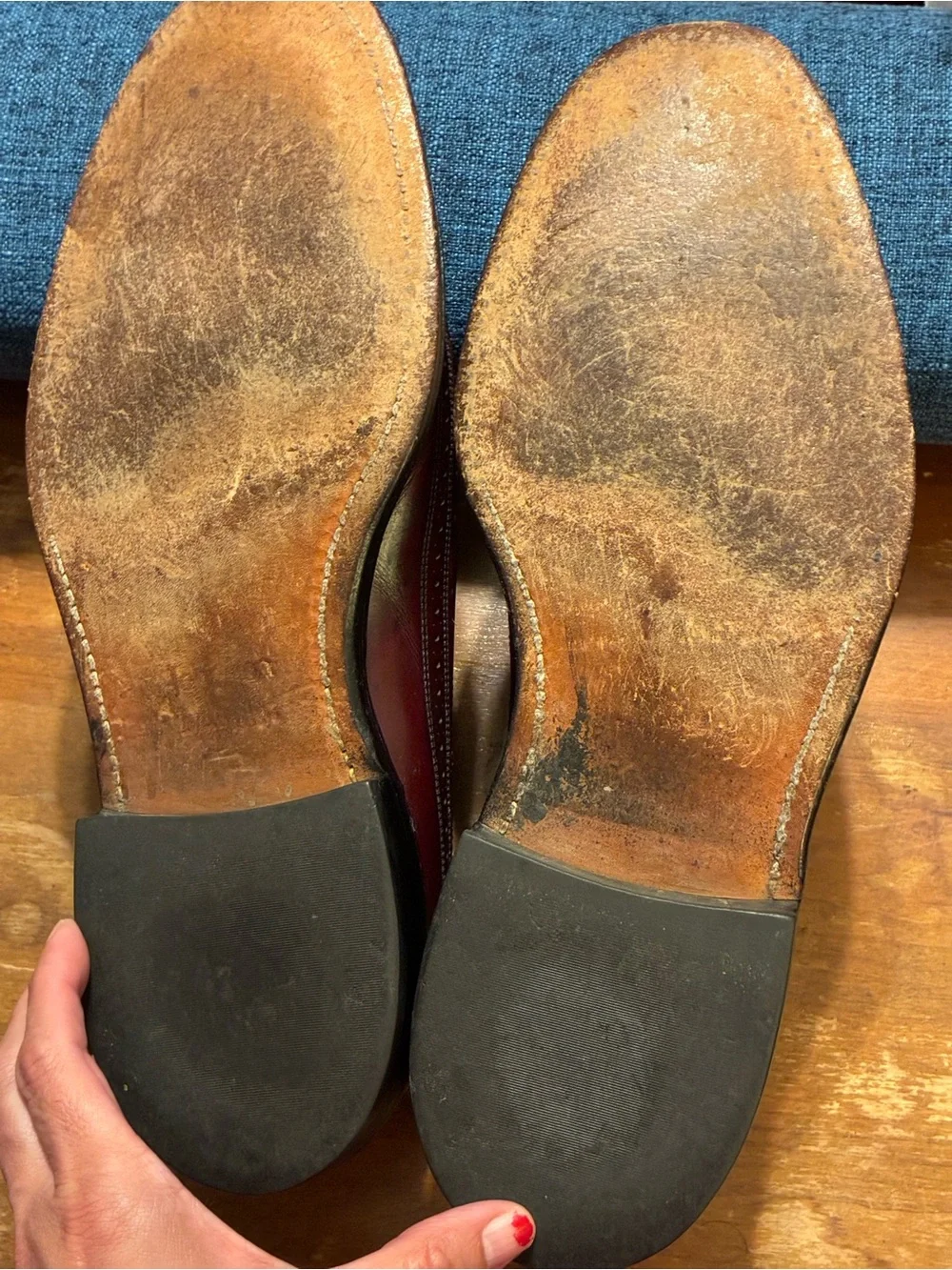 50’s TRUE VINTAGE JOHNSTON & MURPHY Crown Aristocraft Wingtips 9.5 D